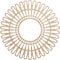 Ekena Millwork Cornelius Wood Fretwork Pierced Ceiling Medallion, Alder, 26"OD x 9 5/8"ID x 1/4"T CMWP26X0250CRAL - alternate 1